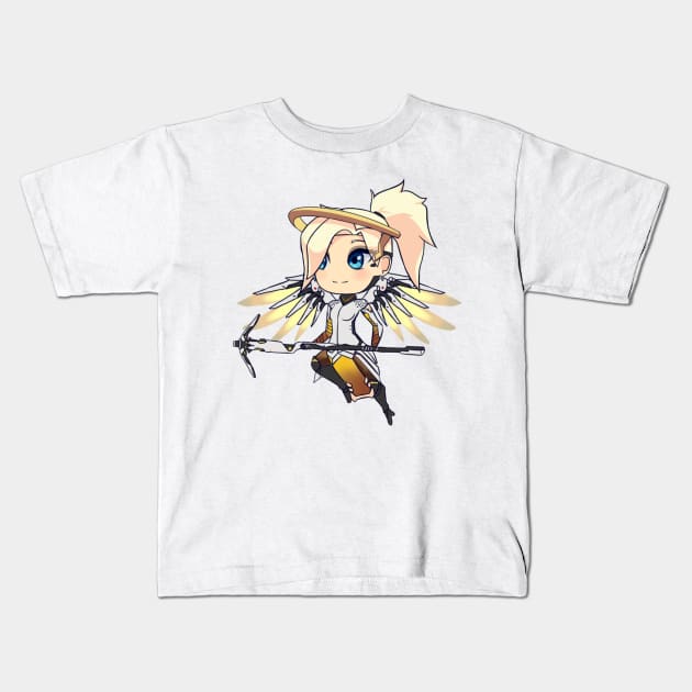 Chibi Mercy Kids T-Shirt by RidicBird